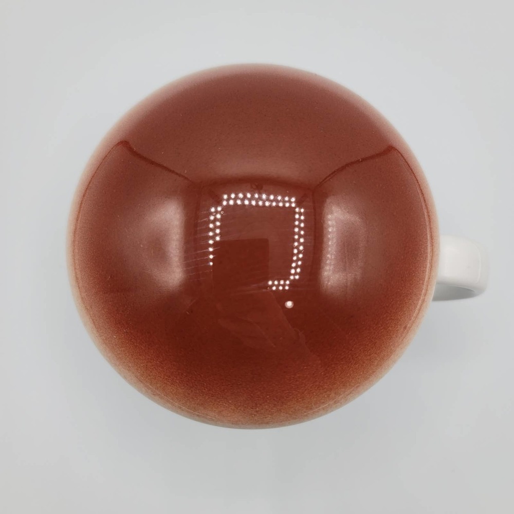 World Market Coffee Cup Tea Mug w/Brown Lid~ MUSHROOM Dishwasher Safe - Picture 2 of 11